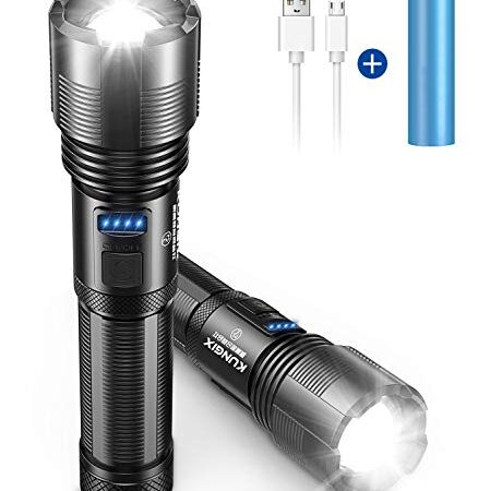 懐中電灯 led 強力 軍用 フラッシュライト usb充電式 XHP50 強力 高輝度 6100ルーメン 5モード調光 IPX6防水 ズーム式 耐衝撃 ハンディライト 明るい 小型 SOS 停電対策 防災 地震 作業用 防犯対策 登山 釣り キャンプ アウトドア 18650バッテリー 日本語説明書付き