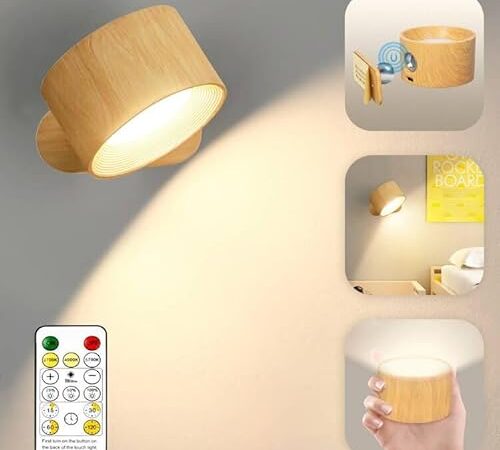 Tooge ブラケットライト スポットライト 間接照明 おしゃれ マグネット脱着 ランプ 読書灯 寝室ライト ベッドサイドランプ 壁掛けライト 玄関ライト led 照明 ルームライト 工事不要 タイマー付き USB充電式ライト【3光色+10輝度】 リモコン付き タッチ操作