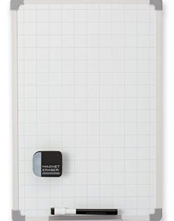 アスカ ホワイトボード セクションボード VWB058 方眼つき タテヨコ グレー M