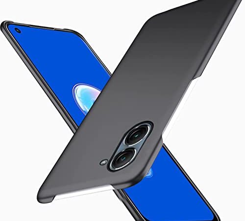 「 超薄型」Wojiaozvlf 極薄 asus zenfone 9 ケース ASUS Zenfone 10 ケース PCマット質感 超軽量 黄変防止 指紋防 擦り傷防止 手触り良い 全面保護 超耐磨 耐衝撃カバー ワイヤレス充電対応 asus zenfone 9カバー ブラック