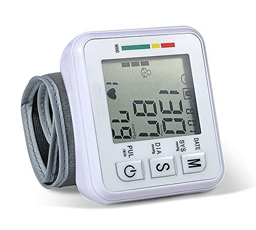 YingRen ポータブル自動上腕血圧モニター-家庭用デジタル血圧計カフ-大型ディスプレイによる脈拍数モニタリング