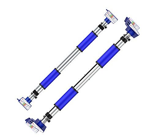 【2020年】懸垂バー 懸垂棒 ドアジム 筋力トレーニング 自宅 筋トレ ネジ不要 どこでも懸垂 特許滑り止め装置 72～93㎝ 耐荷重300㎏ 日本語説明書付き 鉄棒 ぶら下がり器