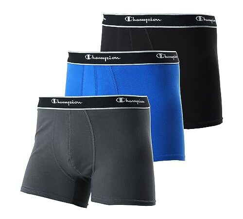 [チャンピオン] ボクサーパンツ(3枚組) 綿100% 抗菌 除菌 清潔 防臭 効果 前閉じ 3Pボクサーブリーフ CM6ES701J メンズ アソート998 L