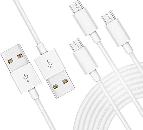 【3本セット】 超スリム マイクロusbケーブル 急速充電 micro usb ケーブル マイクロb 1m Android ps4 xbox 対応 高耐久素材採用 (1m*3)