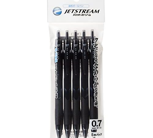 三菱鉛筆 油性ボールペン ジェットストリーム 5本 0.7 黒 書きやすい SXN150075P.24