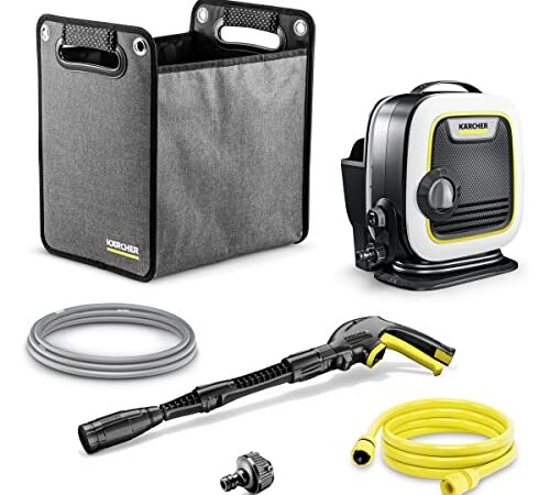 【Amazon.co.jp限定】ケルヒャー(KARCHER) 高圧洗浄機 K MINI プラス 1.600-071.0 黒、白