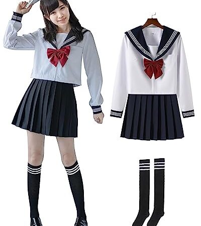 セーラー服 BeLoved フルセット ( 黒ソックス 含む) 女子高生 高校生 中学生 制服 JK スカ―ト かわいい 女性 学校 学生 服 大人用 カワイイ 可愛い プレゼント cosplay costume halloween 衣装 服 女性用 レディース 仮装 コスチューム ハロウィン クリスマス ルーズソックス 女装 人気 学園祭 白 大きいサイズ 長袖 コスプレ