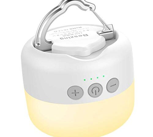 ランタン, Beszing ledランタン 光色・輝度記憶搭載 3色切替 無段階調光 電球色 自然白 昼白色 5200mAh USB 充電式 小型 暖色 マグネット式付き アウトドア携帯キャンプ用品/応急 防災 停電用【連続点灯255時間】