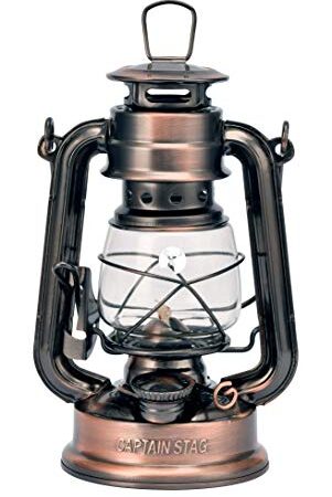 キャプテンスタッグ(CAPTAIN STAG) キャンプ 防災用 ランタン ライト 照明 CS オイルランタン (小) 幅120×奥行100×高さ190mm ブロンズ UK-505