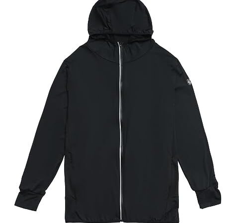 [Lipropp] ラッシュガード メンズ 水着 長袖ブラック/L