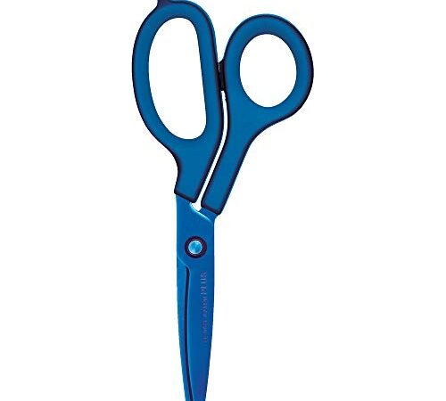 プラス はさみ フィットカットカーブ ジャストチタン SC-175A T ブルー 34-526