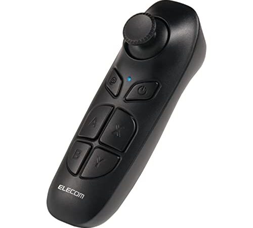 エレコム VRリモコン コントローラー iPad、iPhone、Androidスマートフォン/タブレット対応 Bluetooth スマホ用 【 Android 5.0 / iOS 10.0 以降対応 】 JC-XR05BK ブラック