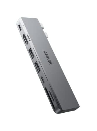 Anker 547 USB-C ハブ (7-in-2, for MacBook) Thunderbolt 4 100W USB PD対応 4K HDMIポート microSD & SDカードスロット 5Gbps USB-Cポート USB-Aポート搭載 高速データ転送